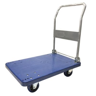 China Reusable outdoor heavy duty platform 4 wheels hand truck for Transportation furniture for sale