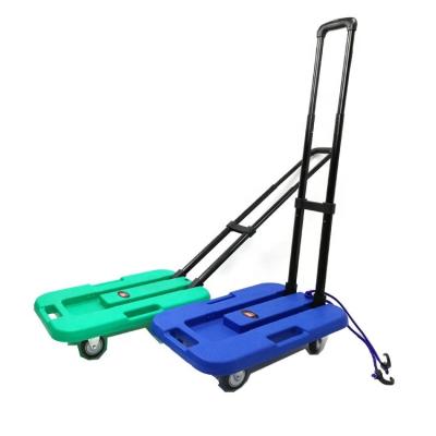 中国 platform folding plastic Japanese shopping trolley Japanese hand trolley supermarket trolley with 4 wheels 販売のため