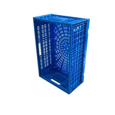 China industrial stackable plastic collapsing folding crate Folding Egg Storage Crate Box totes for sale