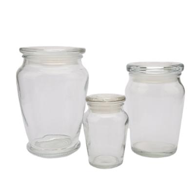 China Hot Selling Storage Customized Multifunctional Glass Container Jam Jar Glass Food Jar For Food Storage for sale