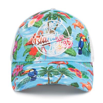 China New Bill Hawaii Plain Classic Old School Curved Foam Mesh Truckers Cap Wholesale 5 Panel COMMON Hat for sale