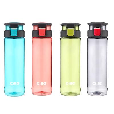 China Sustainable Wholesale Premium School Sports Gym Transparent Water Drinking Plastic Bottle Bpa Free for sale