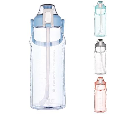 China Sustainable Fancy Plastic Water Bottle Fitness1 Bpa Free Dirty Pink Plastic Bottles Wide Mouth Outdoor Sports Travel Cup for sale