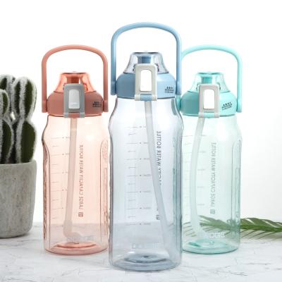 China Wholesale Custom Sustainable Plastic Water Bottle 1.5L Large Custom Silicone Folding Water Bottle With Straw for sale