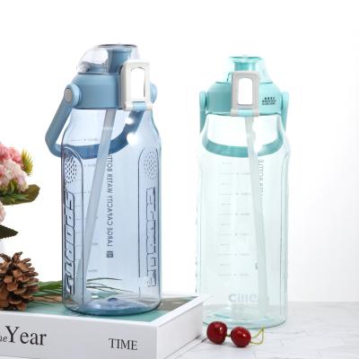 China Wholesale 1.5L Viable Cheap Luxury Custom Large Logo Water Bottle Clear Plastic Sports Water Bottles for sale