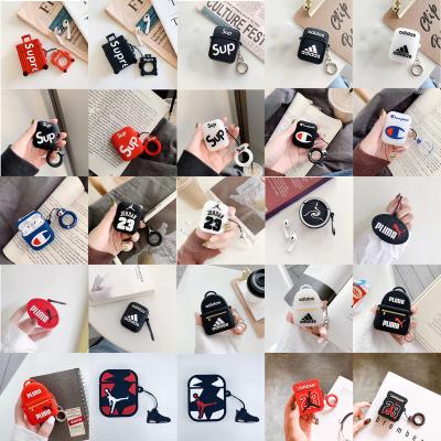 China For Earphone For AirPods Case 3D Fashion Trunk AJ Design Earphone Cases For Airpod 1 2 pro Protect Cover Accessories With Finger Ring Strap for sale