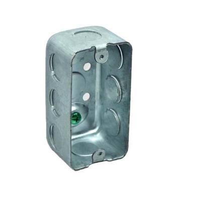 China Stainless Steel ISO9001&IATF16949: 2016 Galvanized UK Standard Dark Plate Installation Box Wall Switch Metal Bottom Box Socket Junction Box for sale