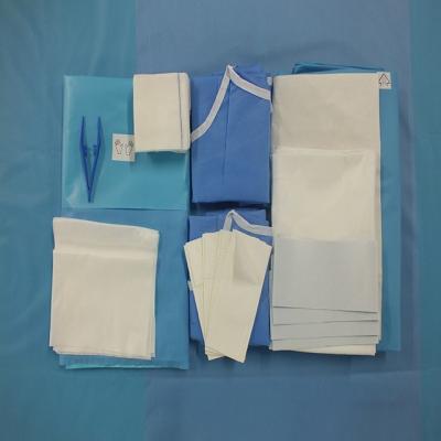 China EO Clinical Disposable Sterile Caesarean Section Drape Bundle Baby Delivery Package for sale