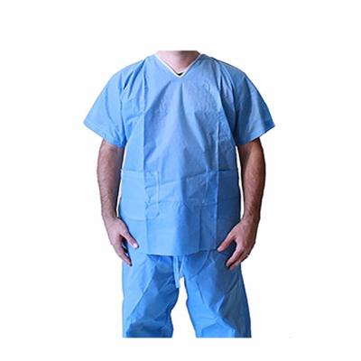 China Disposable Hospital Uniform Scrub Disposable Suit for sale