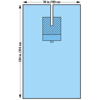 China 100% Polyester MEC Surgical Drape / Disposable Sterile Drape for sale