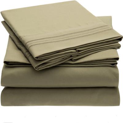 China Modern Hot Sale 4pcs Luxury Bedding Set 100% Polyester Bed Sheet Sets On Sale for sale