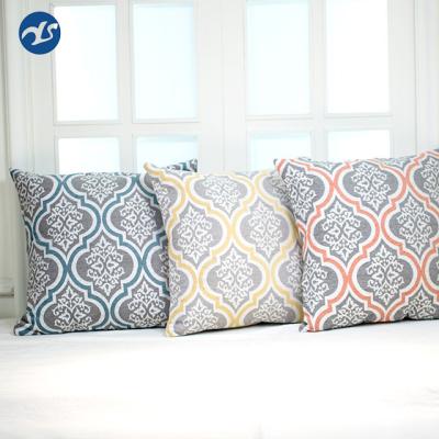 China Yarn Dyed Woven Geometric Decorative Tile Covers Outdoor Couch Sofa Home Pillow Covers Square Cushion Covers for sale