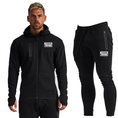 China Plus Size Jogger Anti-pilling Set Mens Cotton Hoodies Set Logo Custom Men Sport Hoodies And Sweatshirts Sets for sale