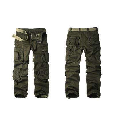 China Custom Cotton Anti-wrinkle Multi-pocket Cargo Street Cargo Pants Street Military 100% Tactical Pants Men for sale