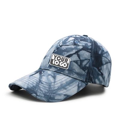 China Wholesale Custom Embroidery JOINT Logo Hat Tie-Dye Cotton Sports Hat Men's Baseball Caps for sale