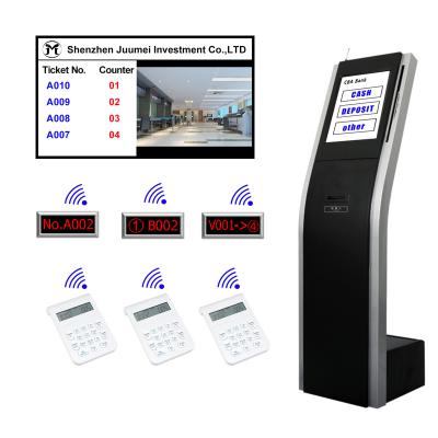 China Queue Machine Touch Display Ticket Take A Number System 17 Inch for sale