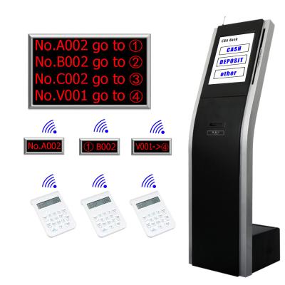 China Wireless Queue Management Contact Kiosk Queue Ticket Call Display System for sale