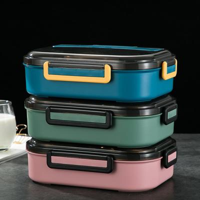 China Rectangular Lunch Box Bento Lunch Box Stainless Steel by Bento Lunch Box With Dividers for keeping freshness for sale