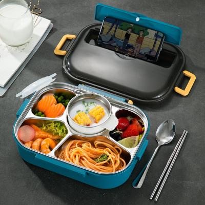 China Freshness Preservation Bento Lunch Box 304 Stainless Steel Bento Box With Food Container Lunch Box for sale