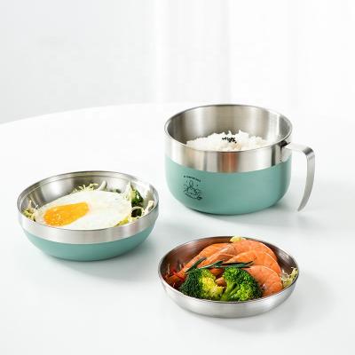 China New Style 304#SUS Workmanship Mokadi Stainless Steel Lunch Cup With Grid Bento Box With Food Container for sale