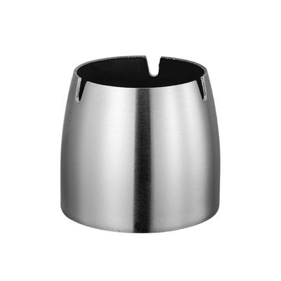 China Ilumition Luxury Portable Ashtray 410 Stainless Steel Ashtray Smell Proof Windproof For Indoor Or Outdoor Cigarettes for sale