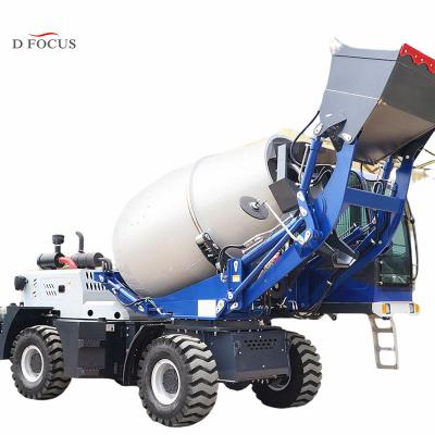 China Construction works factory automatic feeding mixer mini concrete mixer truck 2m3 concrete mixing car for sale for sale