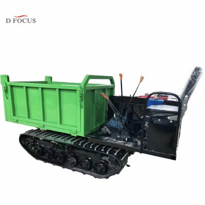 China Mini Crawler Farm 1000kg Factory Price Agriculture Machinery Repair Shops Rubber Track Tipper Dumper Track 1 Ton for sale