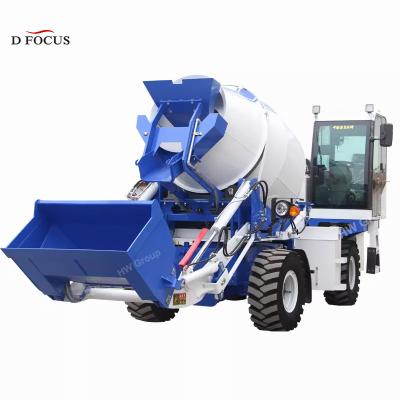 China Construction Works Automatic Self Loading Diesel Cement Mixer Turning Drum Transit Concrete Mixer Truck for sale