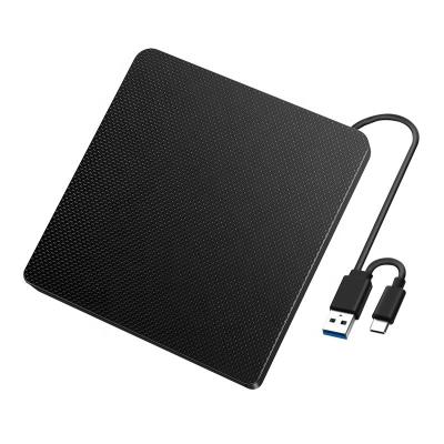 China USB3.0 External Black AUTO Portable Portable CD DVD Drive Burner Optical Player Compatible For Desktop Laptop for sale