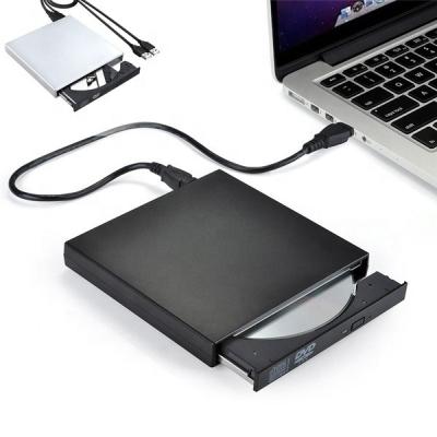 China External USB CD-RW Burner DVD/CD External Drive Player With Two USB Cables For Windows Mac OS Laptop for sale