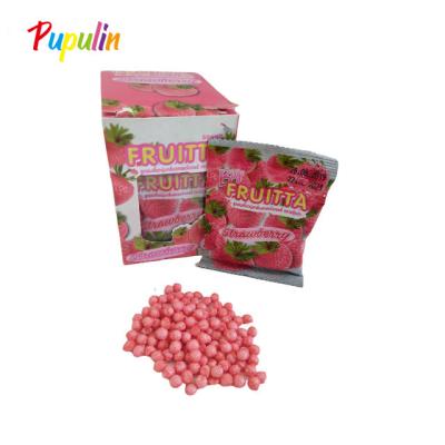 China Normal Hot selling Thailand chewy gummy candy strawberry fruit flavor mini chewy candy for sale