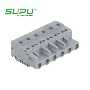 China Female 400V 16A Terminal Block Connector Plug In Connection Pitch 7.5mm for sale