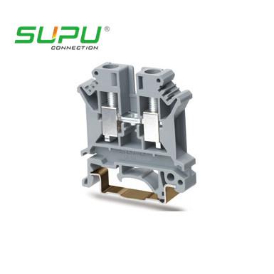 China Wago Quick Connect UK6N Screw Type Terminal Blocks For Sp35 Standard Rail for sale