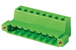 China PA66 Insulated 10 Pin Male Pluggable Terminal Block Connector With Nut for sale