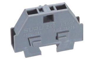 China 630V 24A Electrical Miniature Terminal Block Connectors , Strip Length 9 - 10 mm for sale