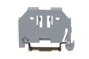 China Screwless End Stop Terminal Block Accessories Gray for sale