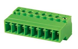 China 10 Pin Male Connector Pluggable Terminal Block , 3.5 / 3.81mm Pitch for sale