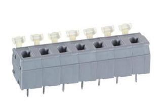 China 2 Pole Spring Clipping Din PCB Rail Mounted Terminal Blocks For Any Kind Of Wires for sale