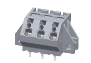 China Wago Compact Barrier PCB Terminal Block Wire Connector With Flange for sale