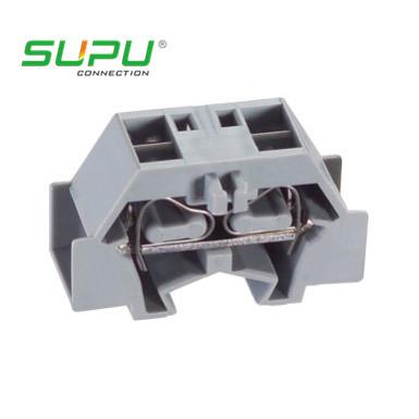 China 400v 24A 4 Conductor Through End Miniature Terminal Blocks Side Entry for sale