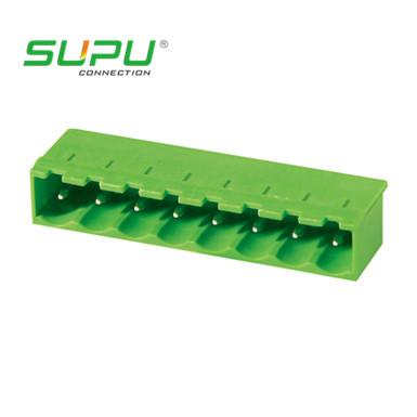 China Closing Type 300V 10A Male Connection Pluggable Terminal Block for sale