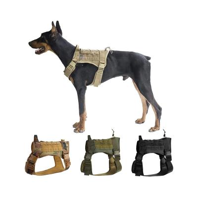 China Cheap Reflective Doberman Pinscher Dogs Arm Tactical Utility Dog Training Protective Vest With Handle for sale