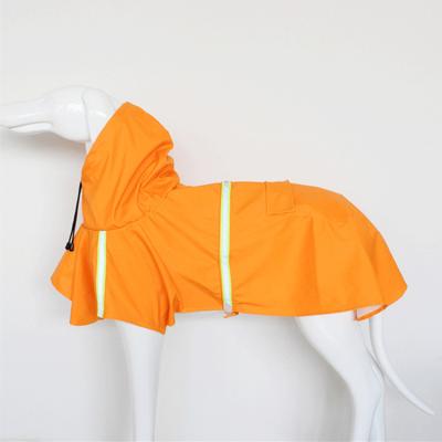 China Wholesale Custom Large Dog Rain Coat Jacket Reflective Reflective Adjustable Dog Raincoat With Hood for sale