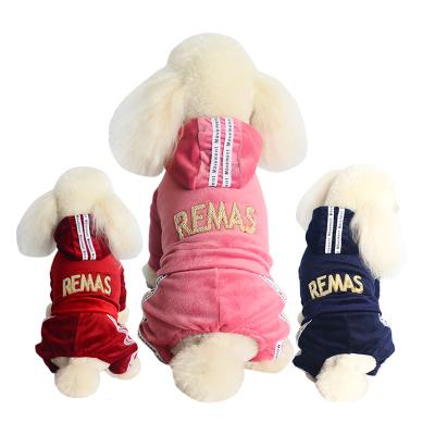 China 2021 OEM/ODM Viable Puppy Hoodie Pet Clothes Custom Plain Velvet Coat Dog Clothes for sale