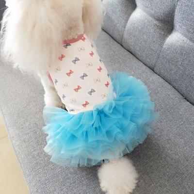 China Viable High End Summer Cute Pet Tutu Skirt Dog Sunbathing Dress Up Wedding Dress For Dogs for sale