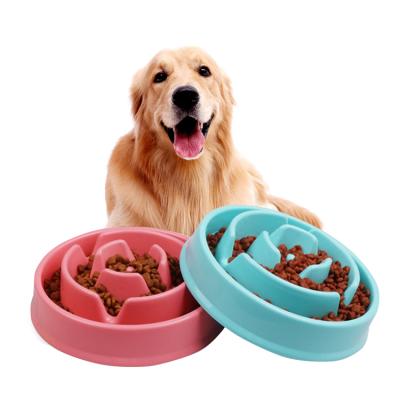 China Wholesale White Stocked Feeding Custom Food Slow Eat Pet Feeder Dog Bowl for sale