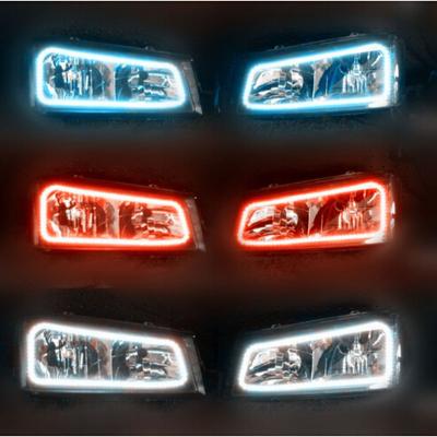 China Parts 5V 5050 93SMD 290mm RGBW Led Hunting Light Angel Eyes Led Headlight Car Fiberglass PCB+Rubber For Chevrolet Cruze for sale