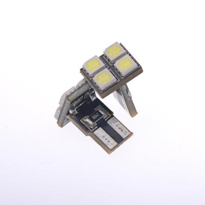 China Readout/indicator/plate canbus 5050 4SMD T10 LED Canbus 12V w5w t10 /drl/width instrument/license led smd t10 led canbus w5w for sale