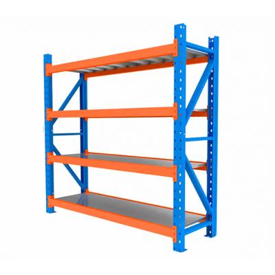 China Corrosion Protection Custom Warehouse Racking Bolted Steel Shelving Storage Metal Rack Shelf Medium Light Duty Shelf for sale