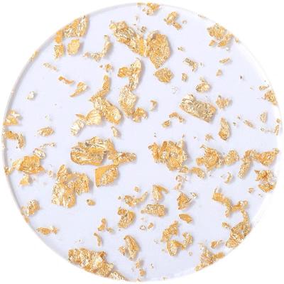 China Viable acrylic gold foil cup mat Europe and America creative thermal insulation cup mat for sale